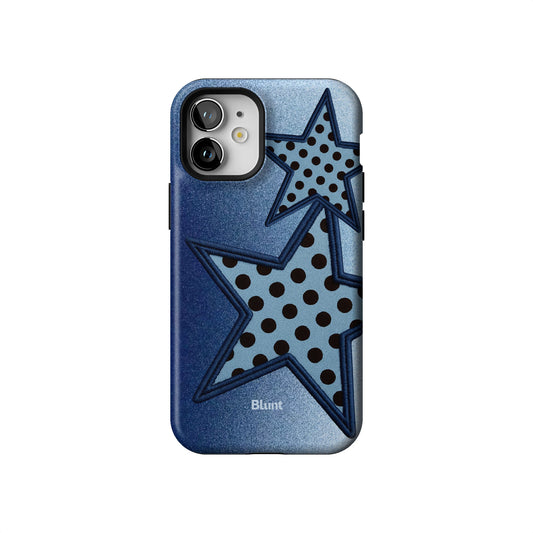 Blue Polka Star iPhone Case gallery - Iphone_12_Mini_Air_Plus_1