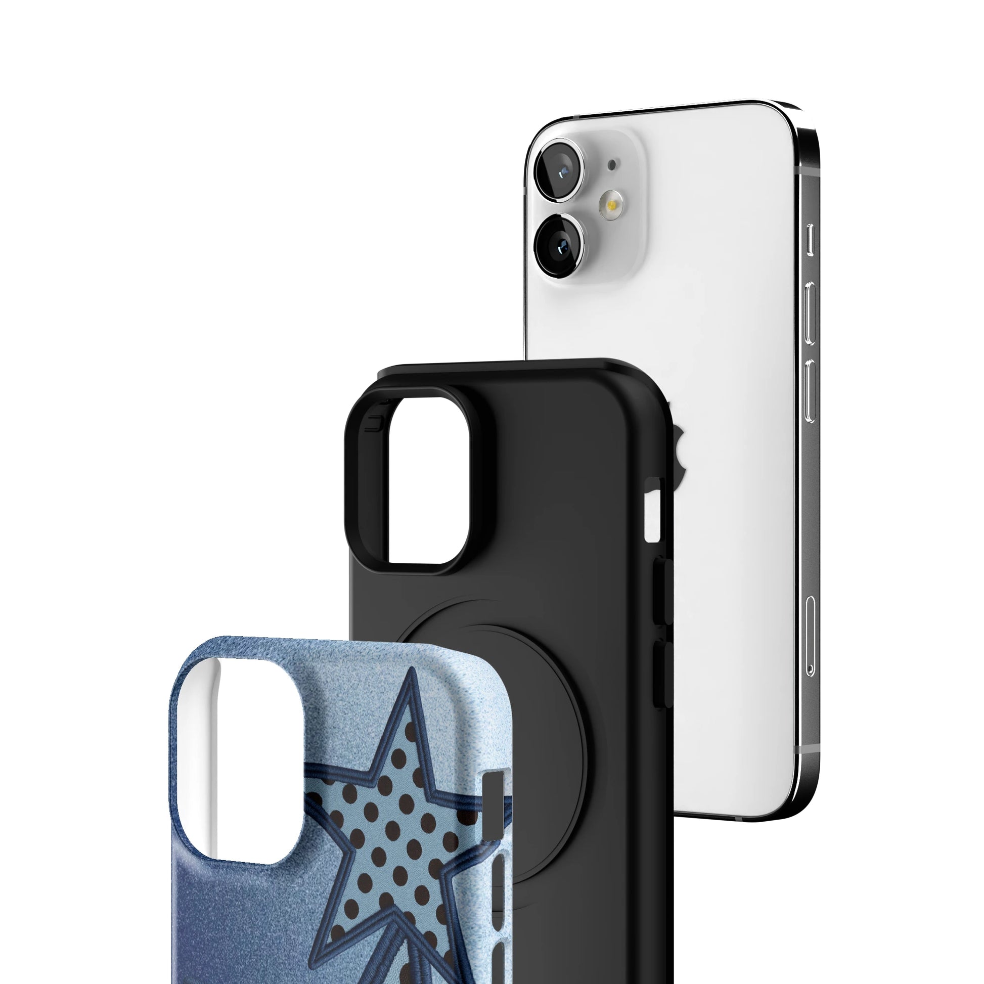 Blue Polka Star iPhone Case gallery - Iphone_12_Mini_Air_Plus_3