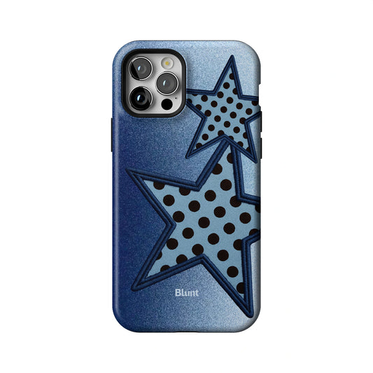 Blue Polka Star iPhone Case gallery - Iphone_12_Pro_1