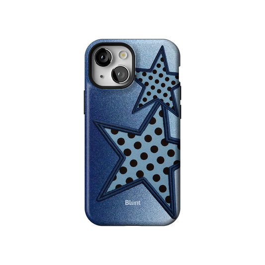 Blue Polka Star iPhone Case gallery - Iphone_13_Mini_Air_Plus_1