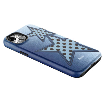 Blue Polka Star iPhone Case gallery - Iphone_14_Mini_Air_Plus_2