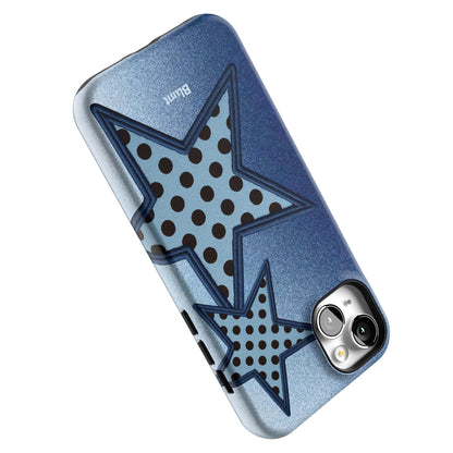 Blue Polka Star iPhone Case gallery - Iphone_14_Mini_Air_Plus_5