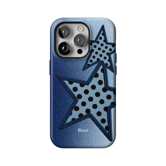 Blue Polka Star iPhone Case gallery - Iphone_14_Pro_1
