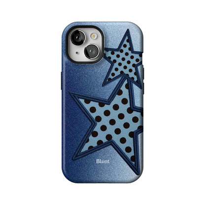 Blue Polka Star iPhone Case gallery - Iphone_15_Iphone_1