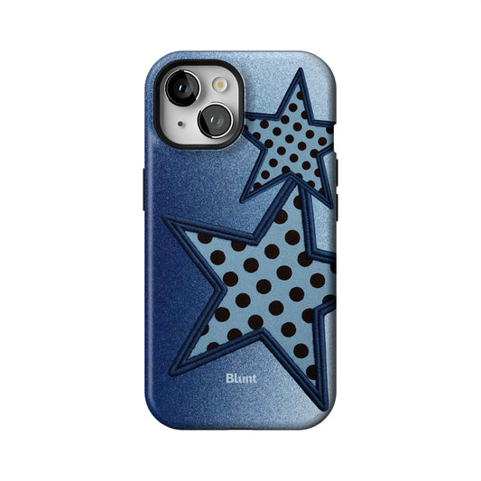 Blue Polka Star iPhone Case gallery - Iphone_15_Iphone_1
