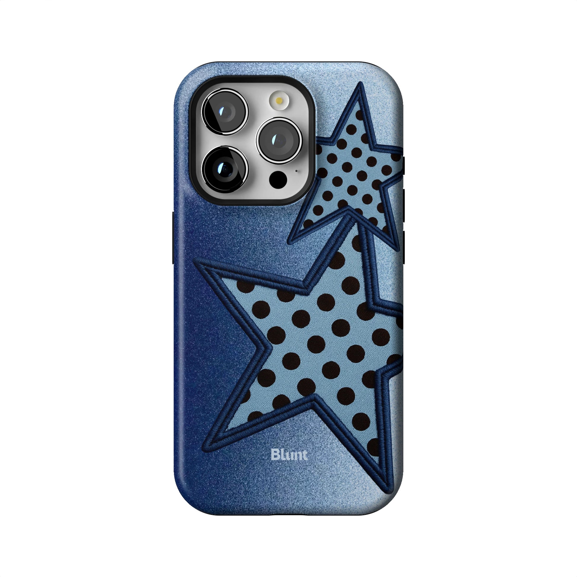Blue Polka Star iPhone Case gallery - Iphone_15_Pro_1