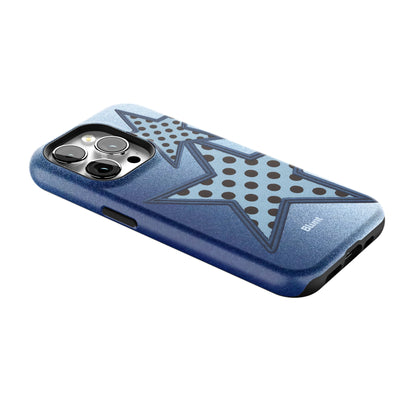 Blue Polka Star iPhone Case gallery - Iphone_15_Pro_2
