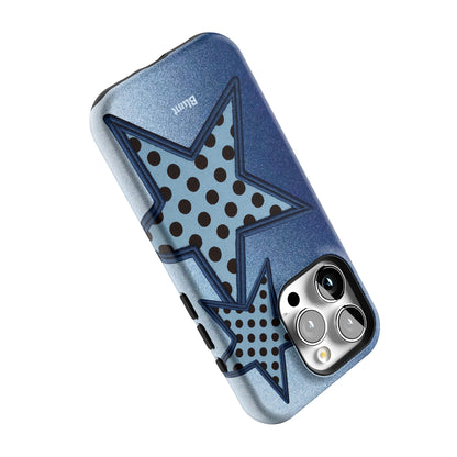 Blue Polka Star iPhone Case gallery - Iphone_15_Pro_5