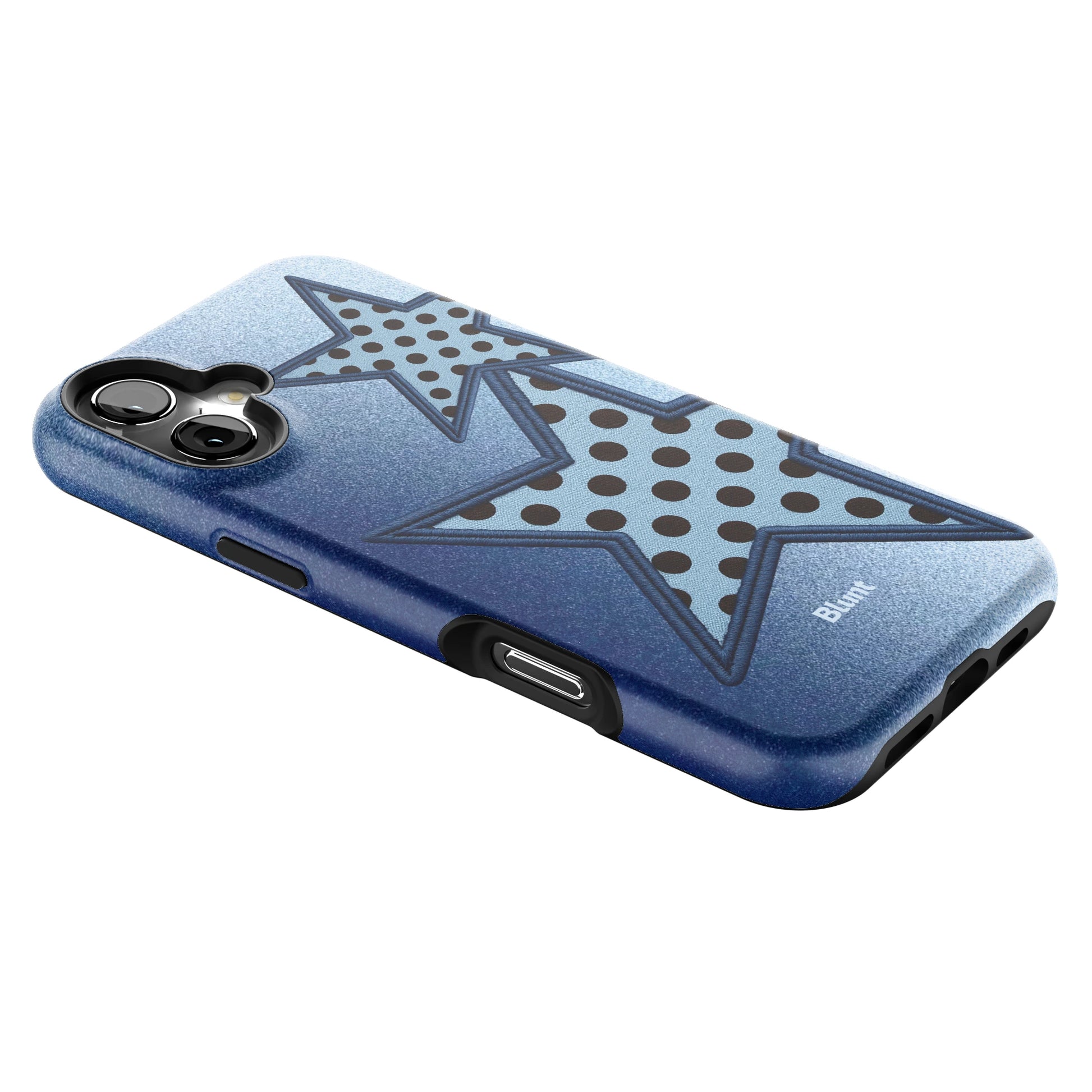 Blue Polka Star iPhone Case gallery - Iphone_16_Mini_Air_Plus_2