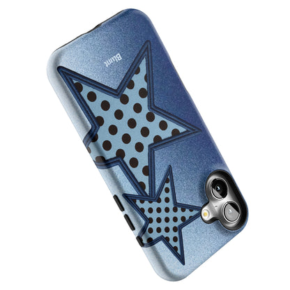 Blue Polka Star iPhone Case gallery - Iphone_16_Mini_Air_Plus_5