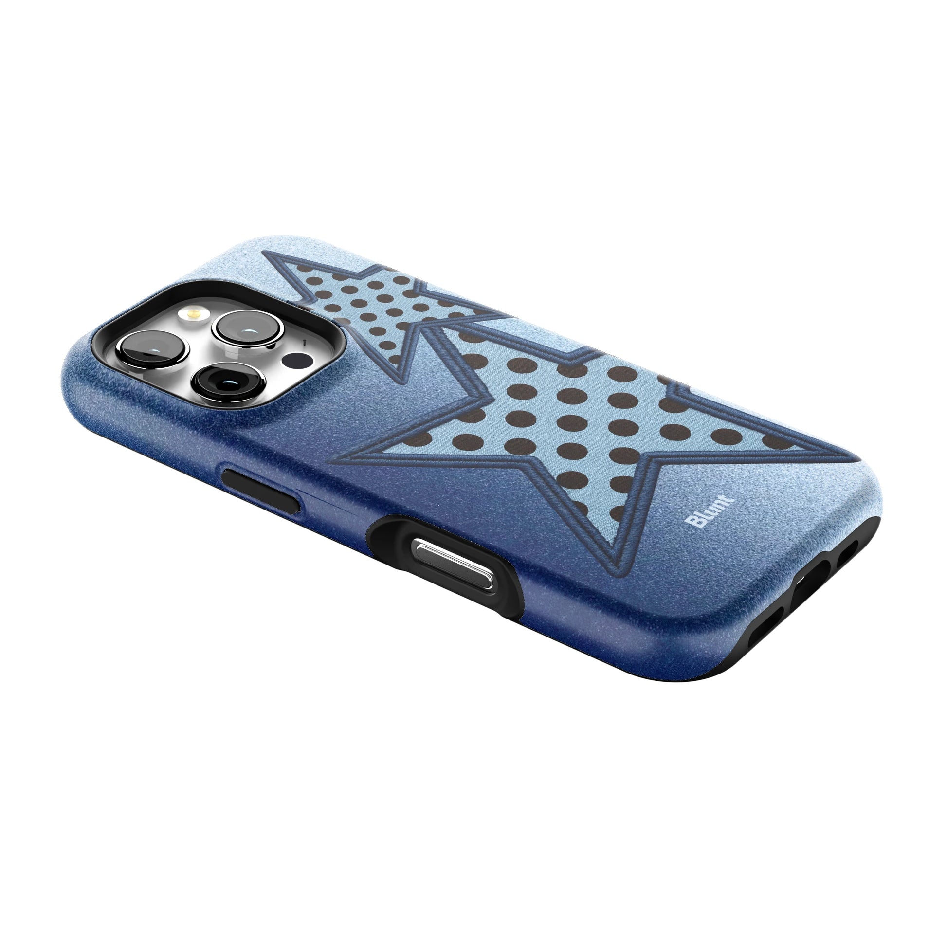 Blue Polka Star iPhone Case gallery - Iphone_16_Pro_2