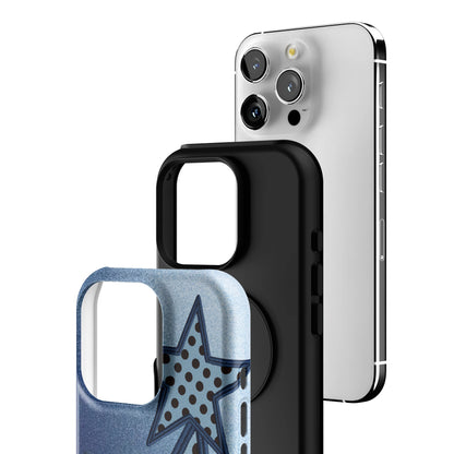 Blue Polka Star iPhone Case gallery - Iphone_16_Pro_3
