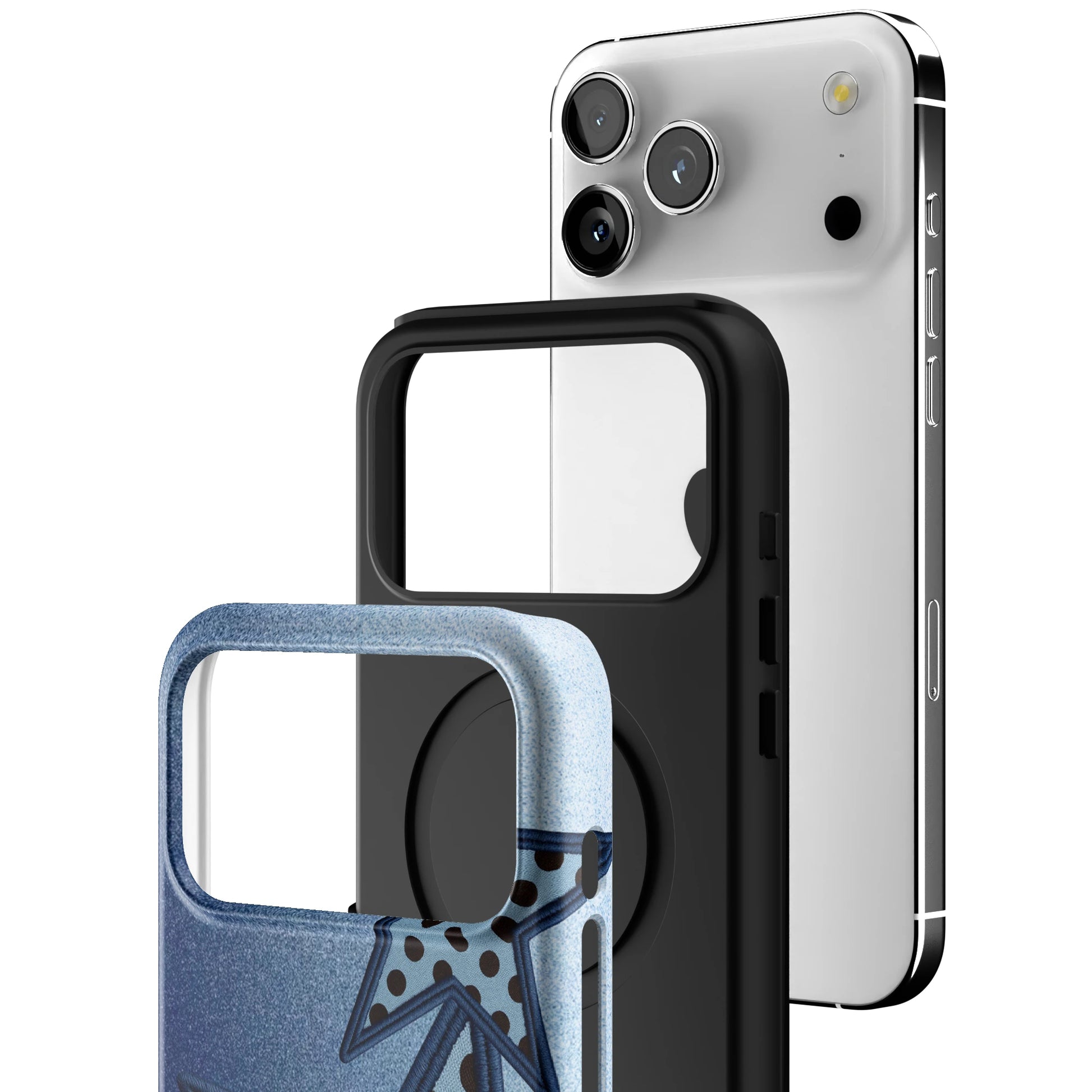 Blue Polka Star iPhone Case gallery - Iphone_17_Pro_Max_3