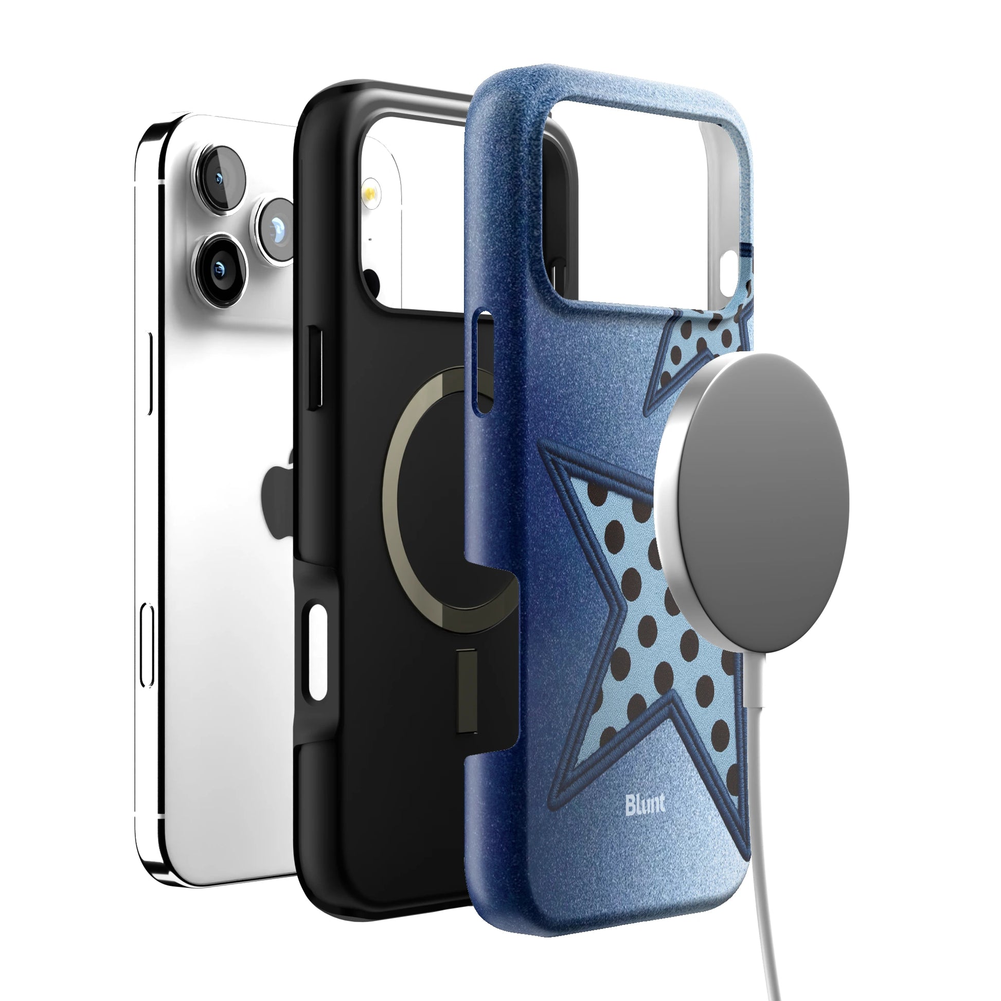 Blue Polka Star iPhone Case gallery - Iphone_17_Pro_Max_4