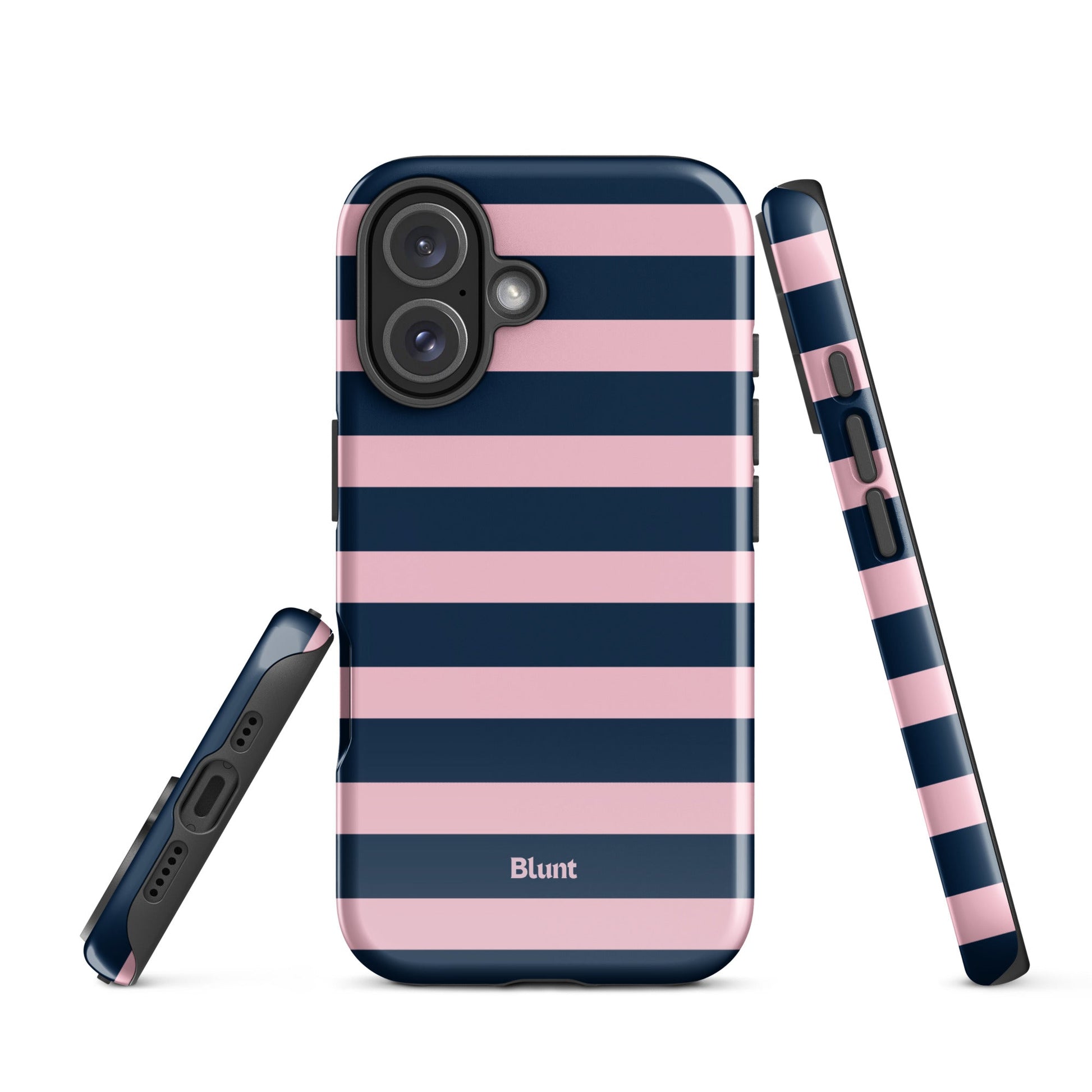 Blueberry Blush Stripe iPhone Case - Blunt Cases
