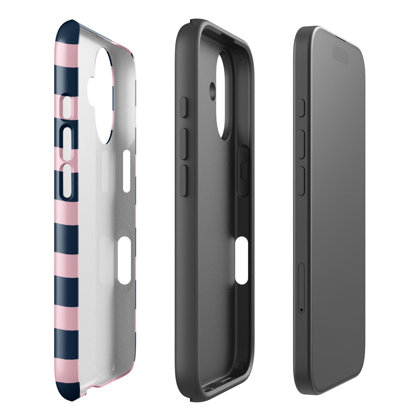 Blueberry Blush Stripe iPhone Case - Blunt Cases