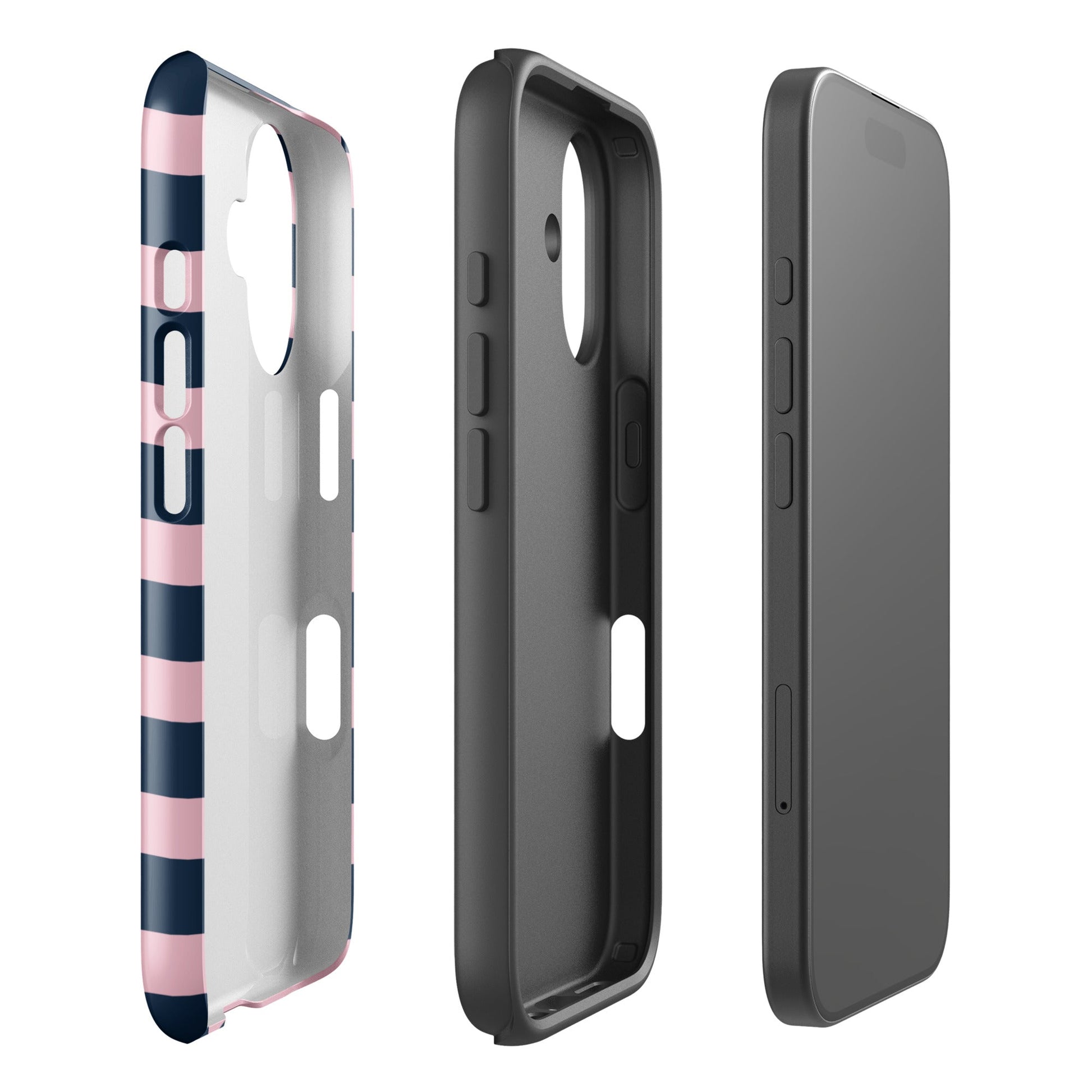 Blueberry Blush Stripe iPhone Case - Blunt Cases