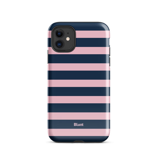 Blueberry Blush Stripe iPhone Case - Blunt Cases