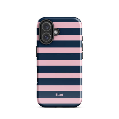 Blueberry Blush Stripe iPhone Case - Blunt Cases