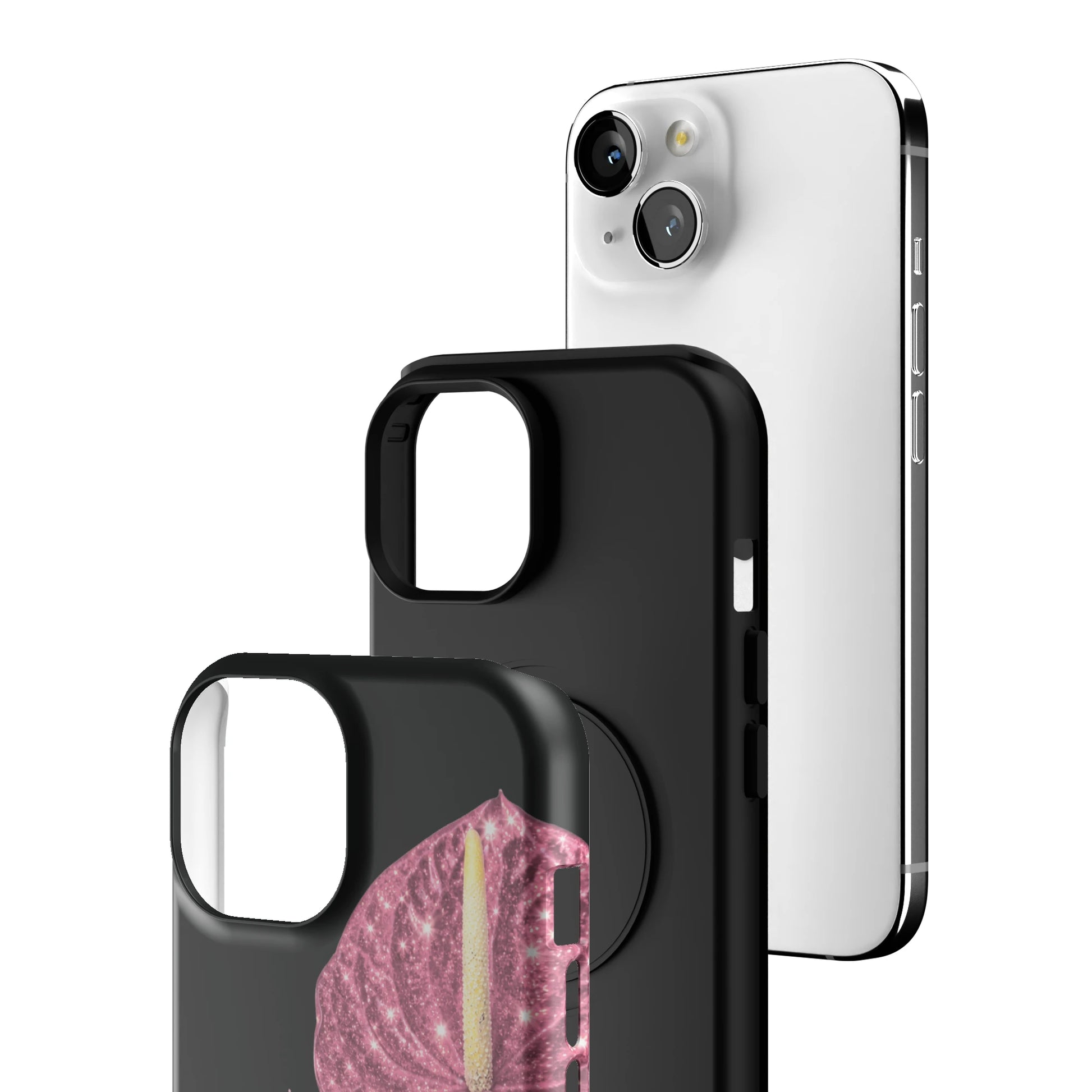 Blush Anthura iPhone Case gallery - Iphone_15_Iphone_3