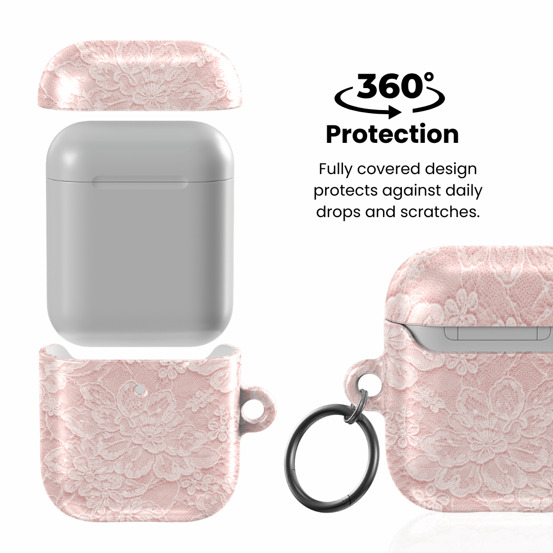 Blush Lace AirPod Case - Blunt Cases