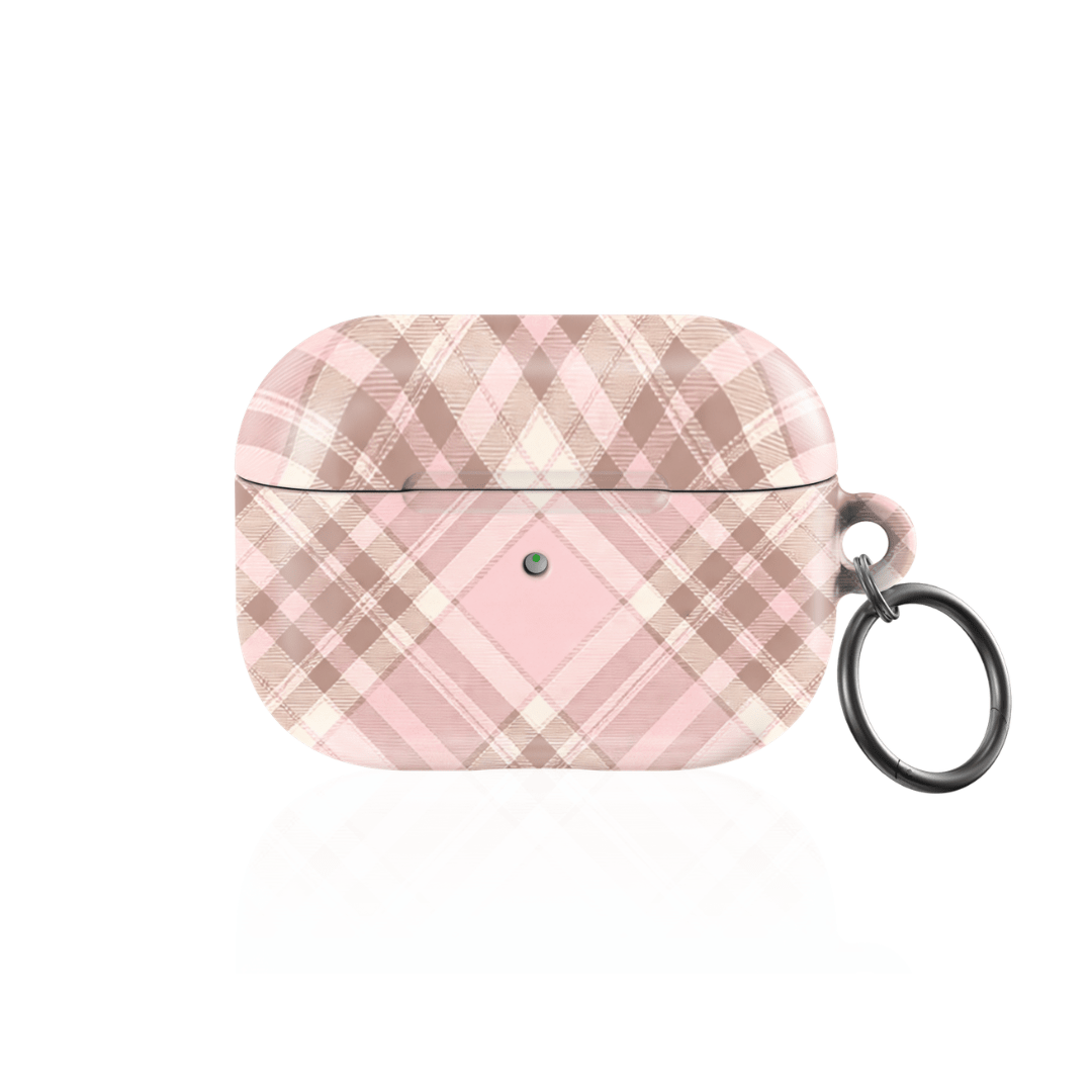 Blush Plaid AirPod Case - Blunt Cases
