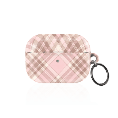 Blush Plaid AirPod Case - Blunt Cases