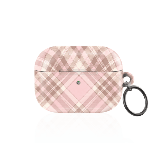 Blush Plaid AirPod Case - Blunt Cases