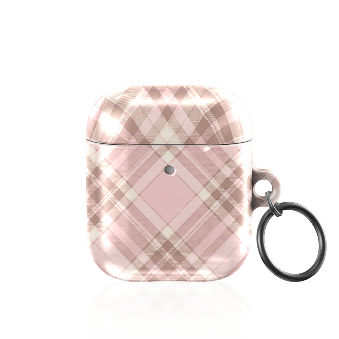 Blush Plaid AirPod Case - Blunt Cases