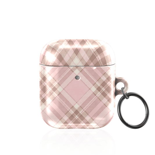 Blush Plaid AirPod Case - Blunt Cases
