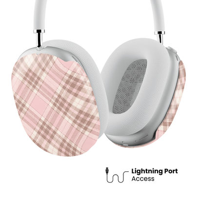 Blush Plaid AirPod Max Case - Blunt Cases