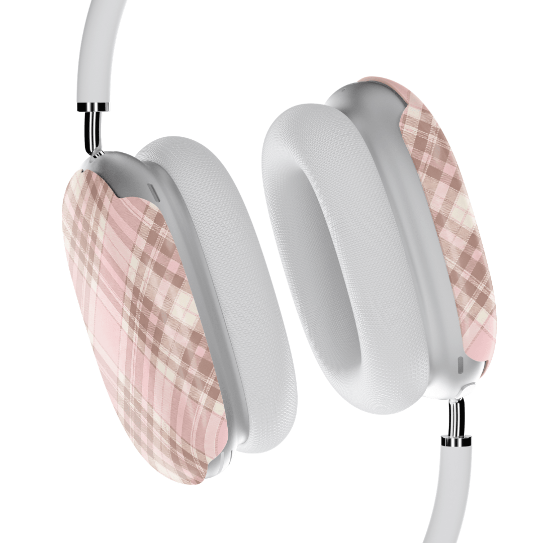 Blush Plaid AirPod Max Case - Blunt Cases