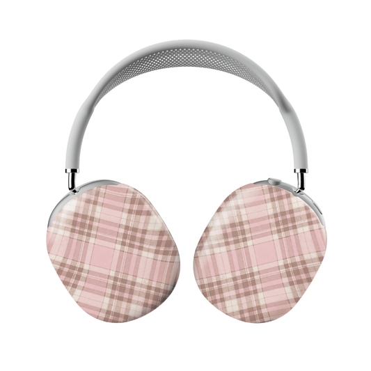 Blush Plaid AirPod Max Case - Blunt Cases