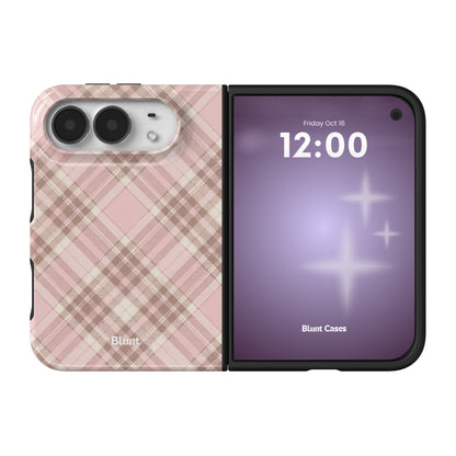 blush-plaid-iphone-case iPhone 18 Duo case, view 1