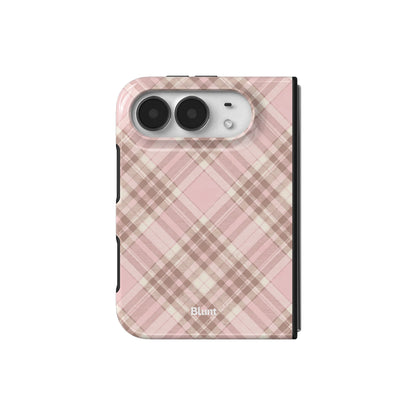 blush-plaid-iphone-case iPhone 18 Duo case, view 2