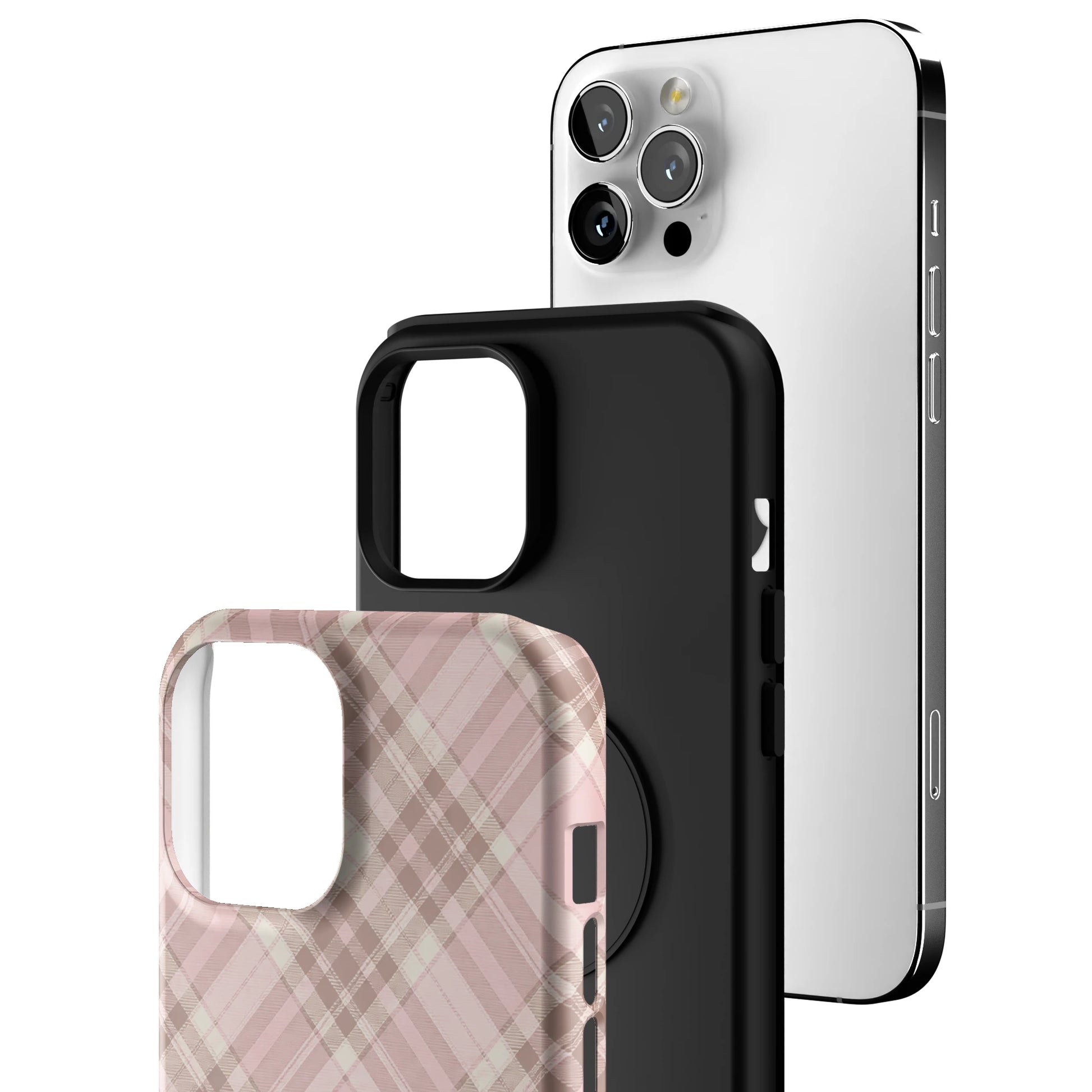 Blush Plaid iPhone Case gallery - Iphone_12_Pro_Max_3