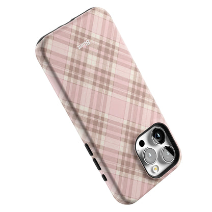 Blush Plaid iPhone Case gallery - Iphone_15_Pro_Max_5