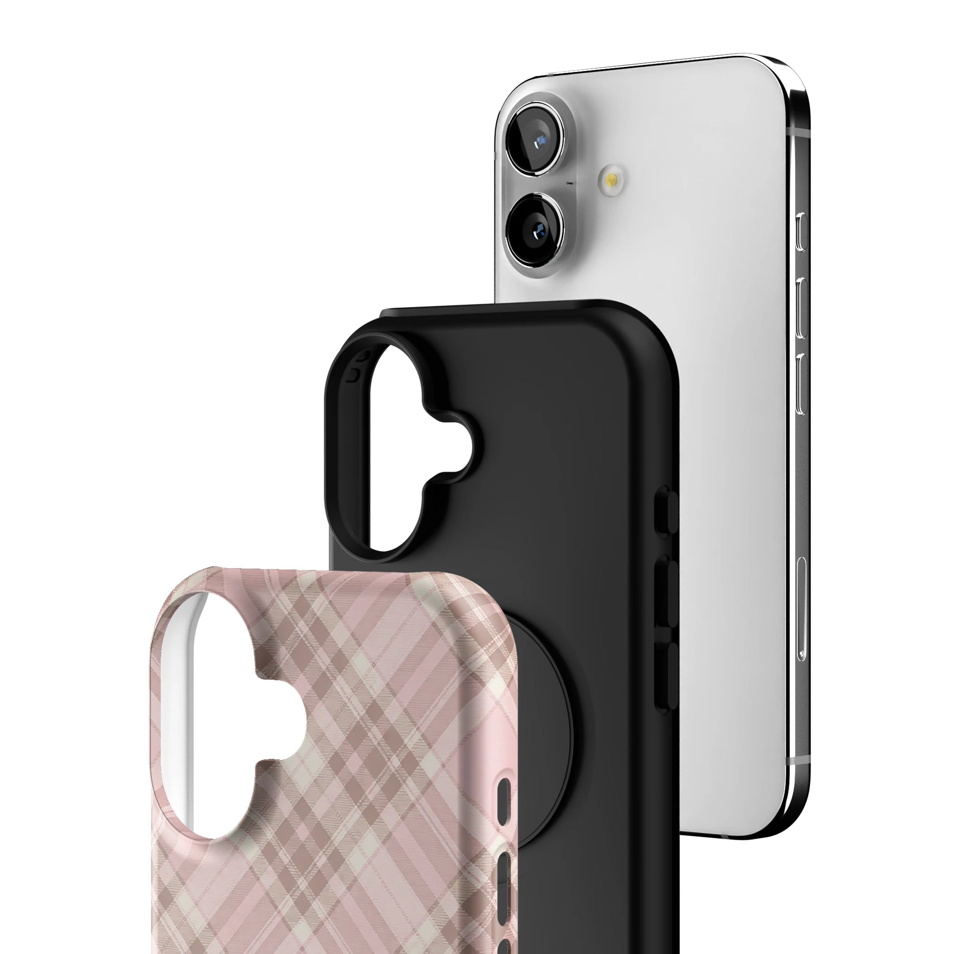 Blush Plaid iPhone Case gallery - Iphone_16_Iphone_3