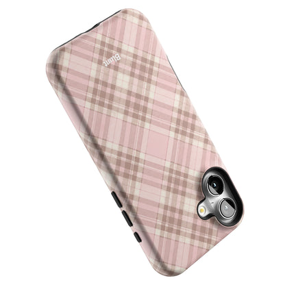 Blush Plaid iPhone Case gallery - Iphone_16_Mini_Air_Plus_5