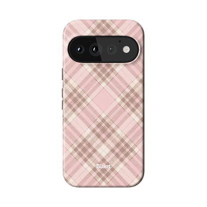 Blush Plaid Pixel Case - Blunt Cases