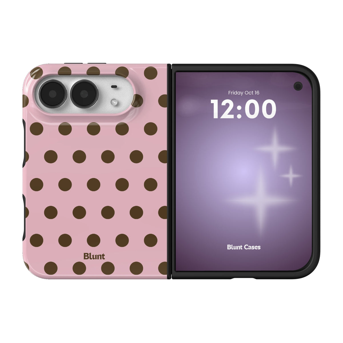 blush-polka-iphone-case iPhone 18 Duo case, view 1
