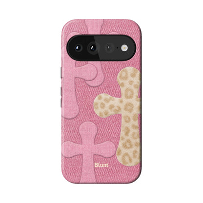 Blushed Cheetah Pixel Case - Blunt Cases