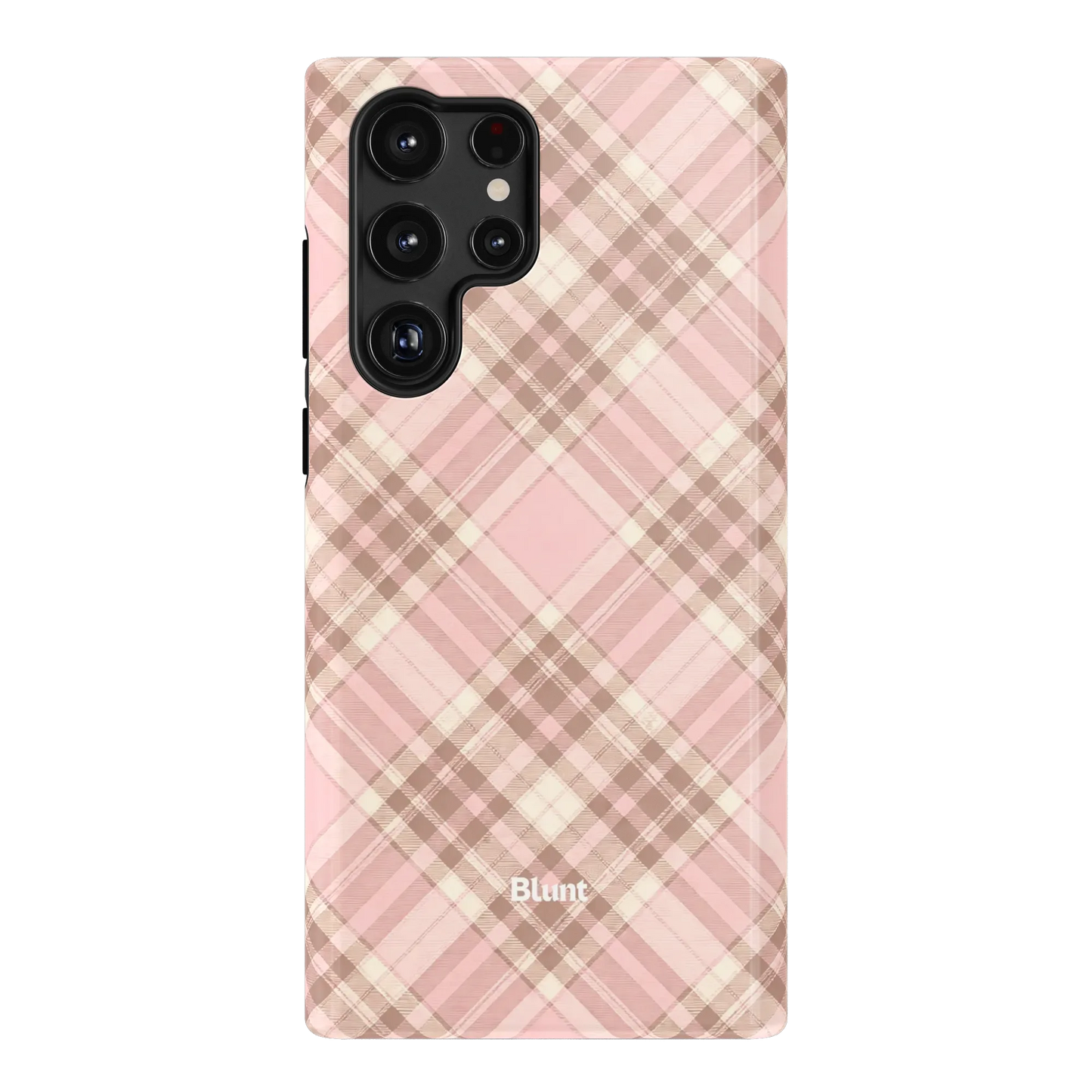 Blush Plaid Samsung Case
