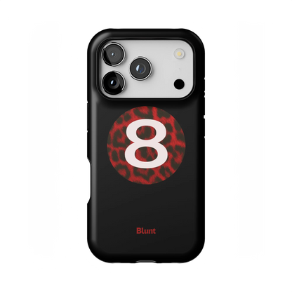 Red Cheetah Magic 8 iPhone Case