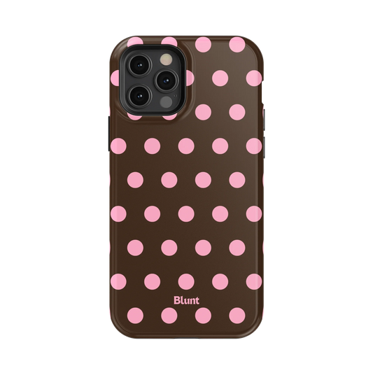Chocolate Polka iPhone Case