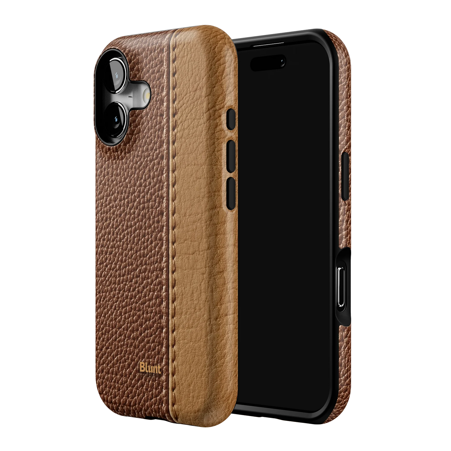 Two-Tone Walnut iPhone Case