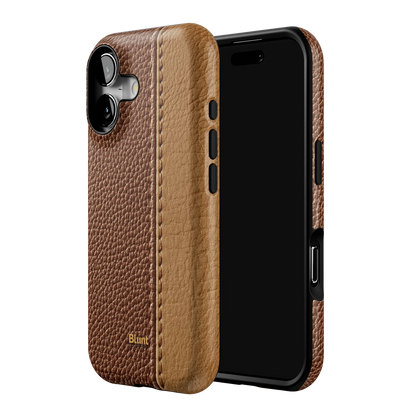 Two-Tone Walnut iPhone Case