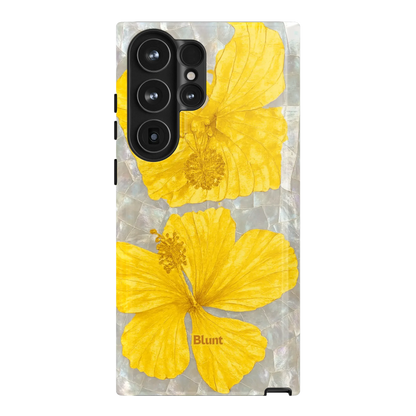Yellow Coconut Bloom Samsung Case