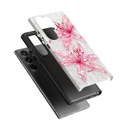Pink-Floral-Luster-samsung-case-S23 Ultra-3