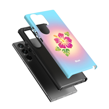 Hibiscus-Glow-samsung-case-Galaxy S23 Ultra-3